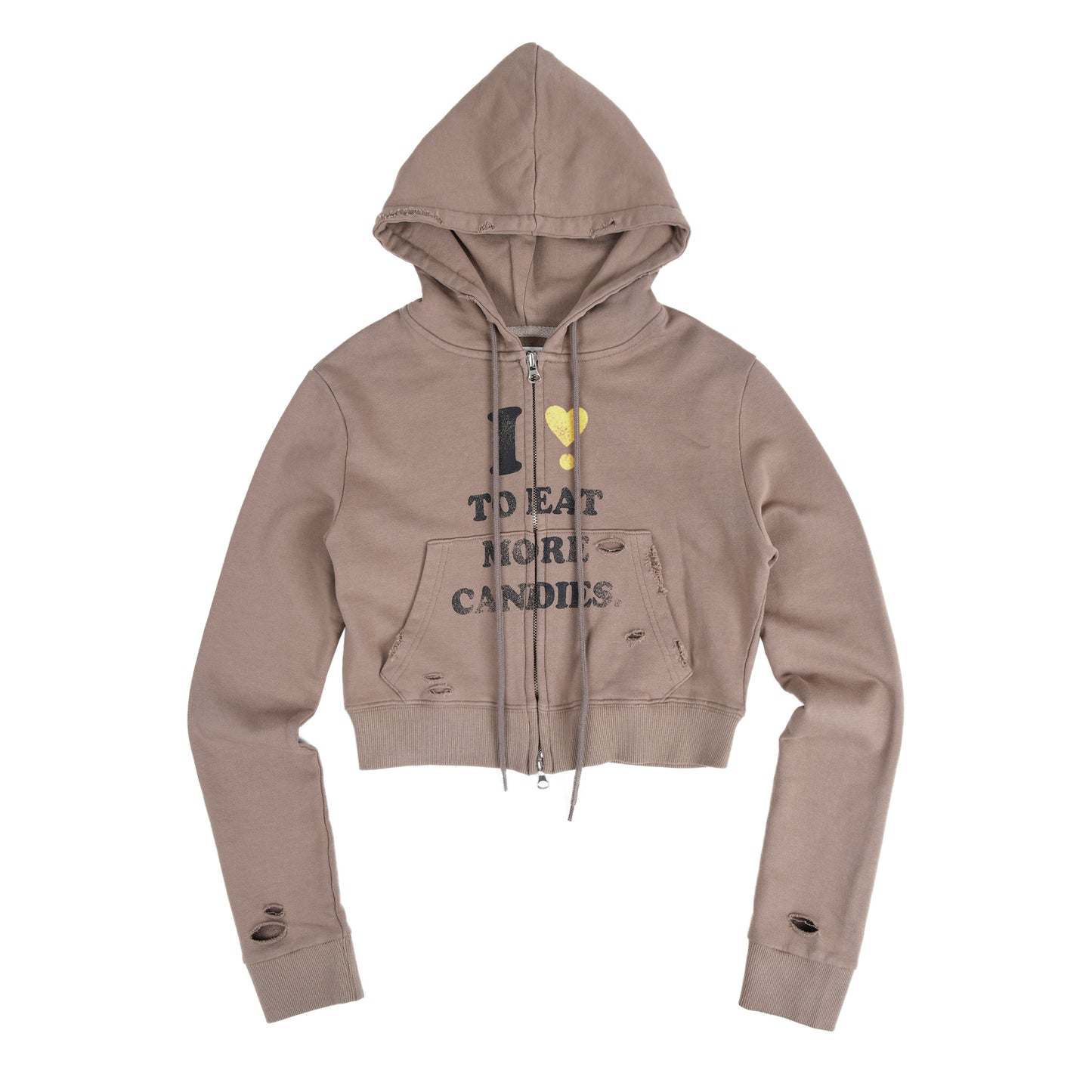I LOVE CANDY CROP HOODIE ZIP-UP
