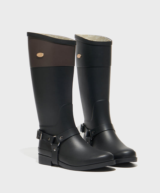 HARNESS WELLINGTON BOOTS LONG / 2 Color