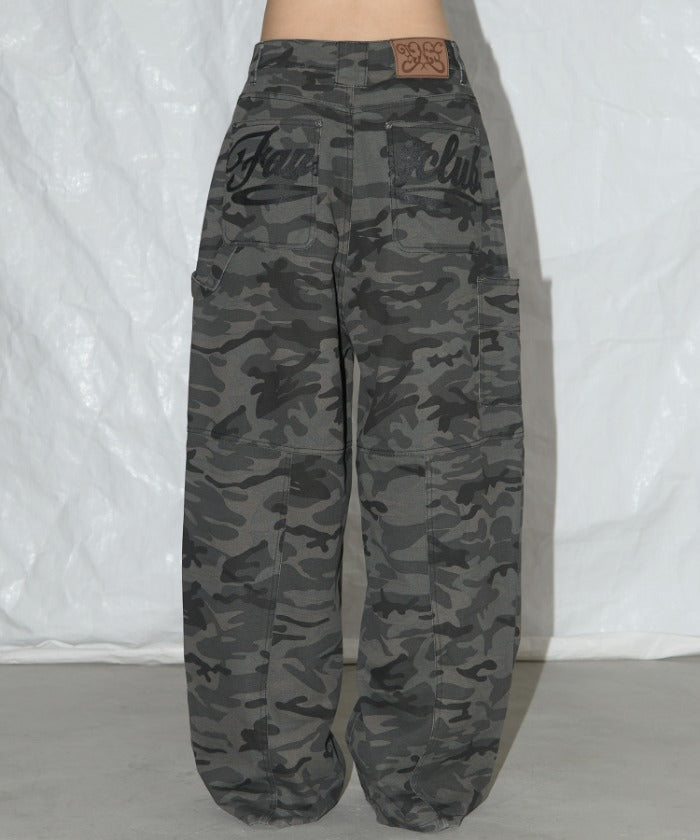 CARPENTER LETTERING DENIM PANTS (DARK GRAY)