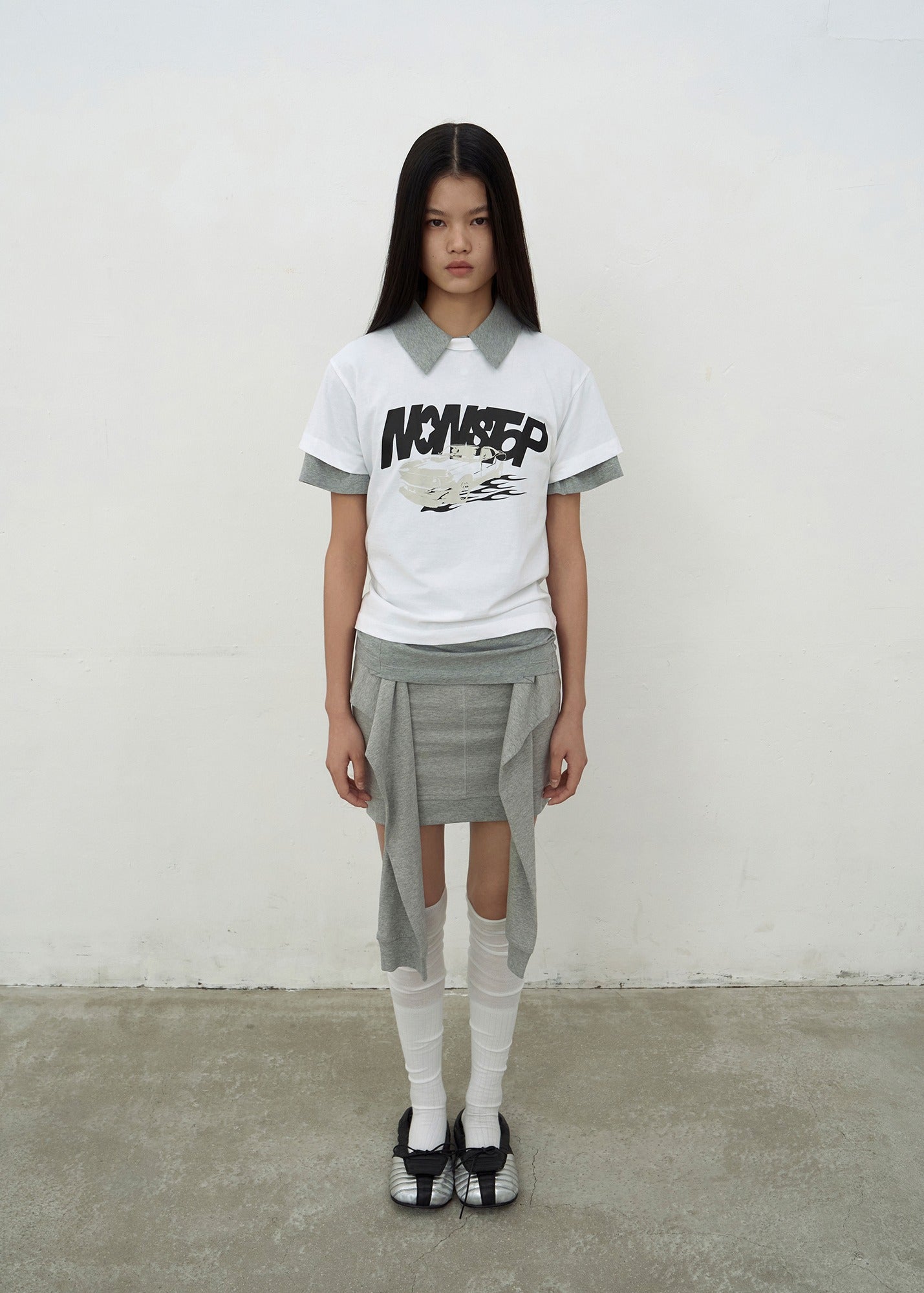 NONSTOP PRINT T-SHIRTS (WHITE)