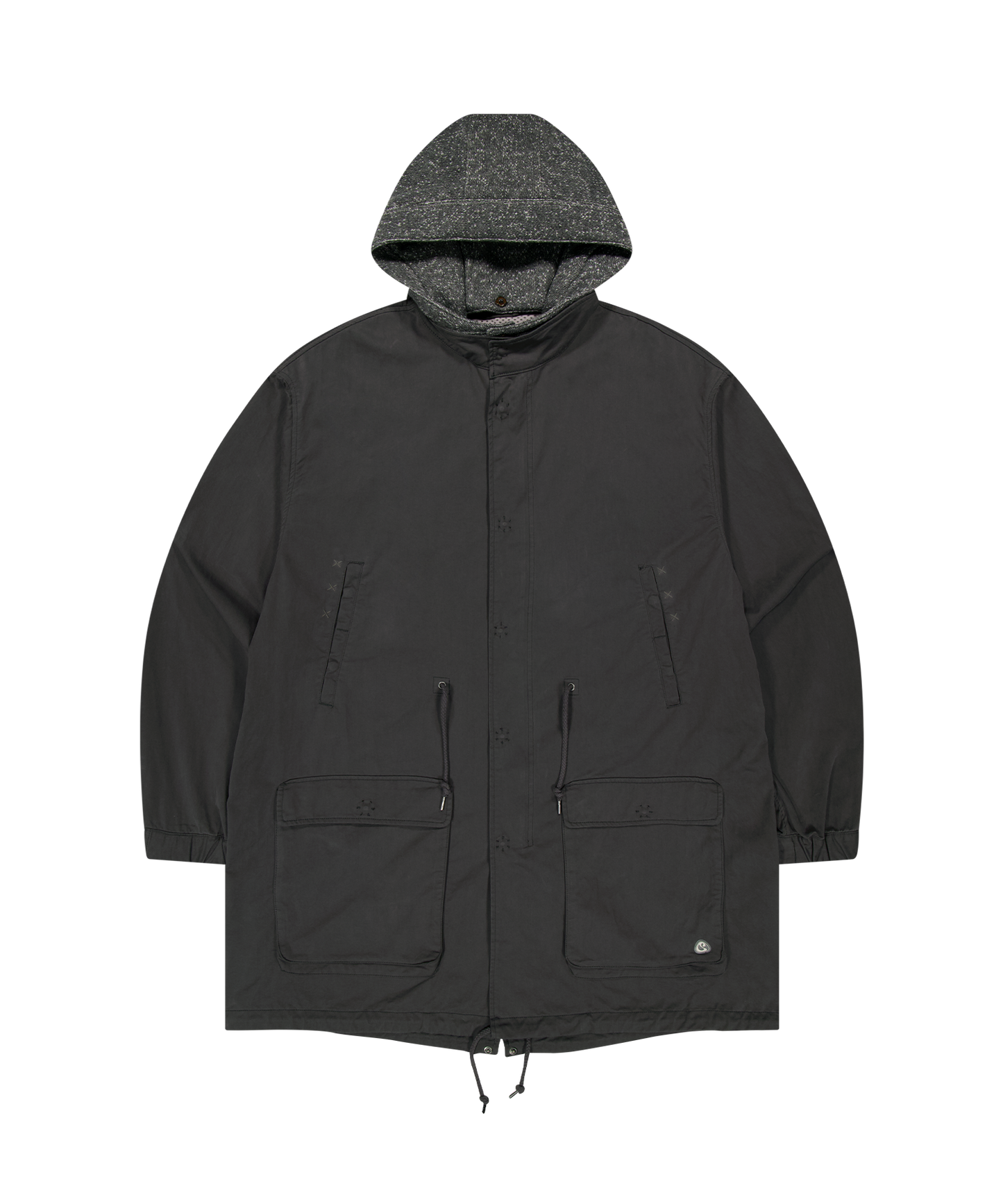 WASHED MILITARY JACKET CHARCOAL