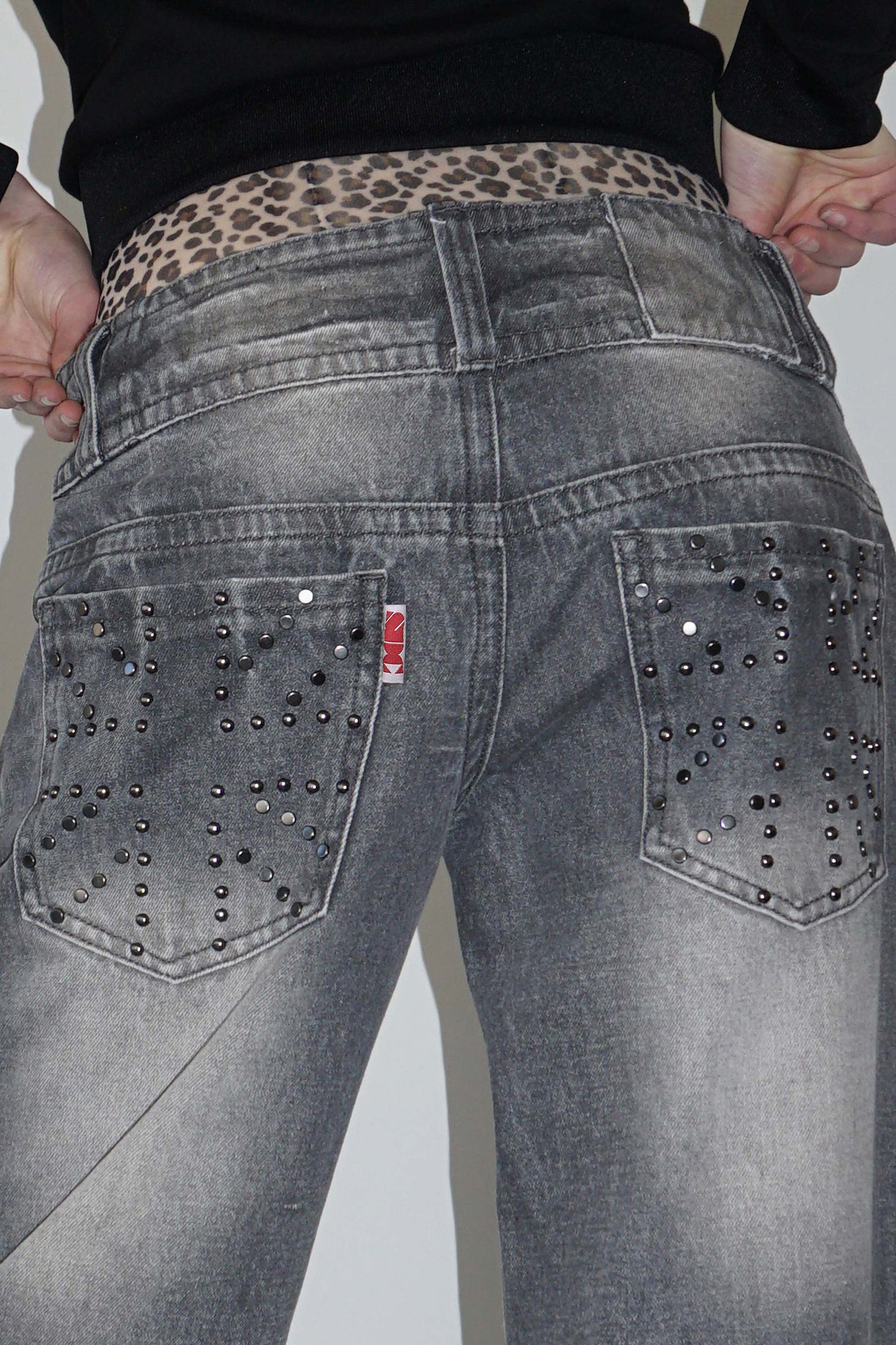 Union Jack Engineered Denim Washed Gray