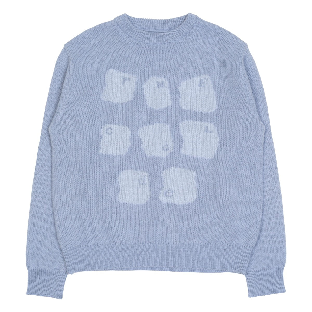 TCM typing logo knit (sky blue)