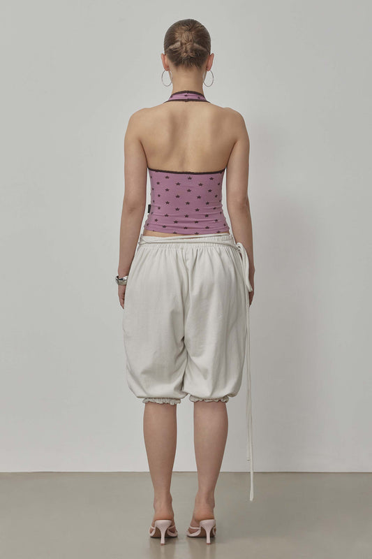 Star Halter Top Plum Pink