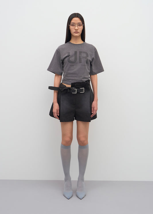 PRINTED CROPPED T-SHIRTS / 2 Color