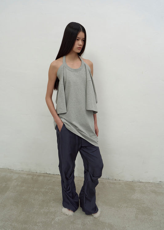 FLUID TROUSERS (NAVY)