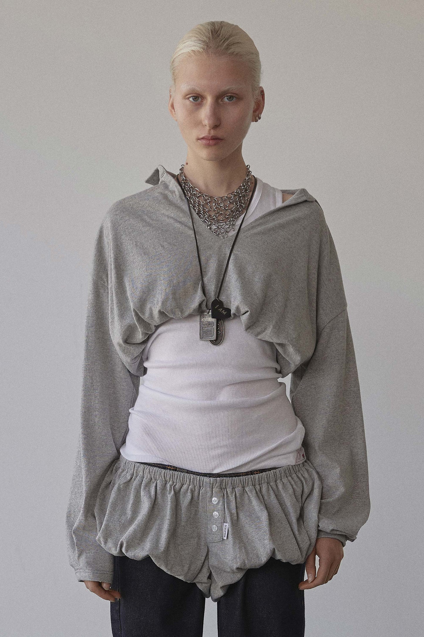 Good Girl Sweatshirt Melange Gray