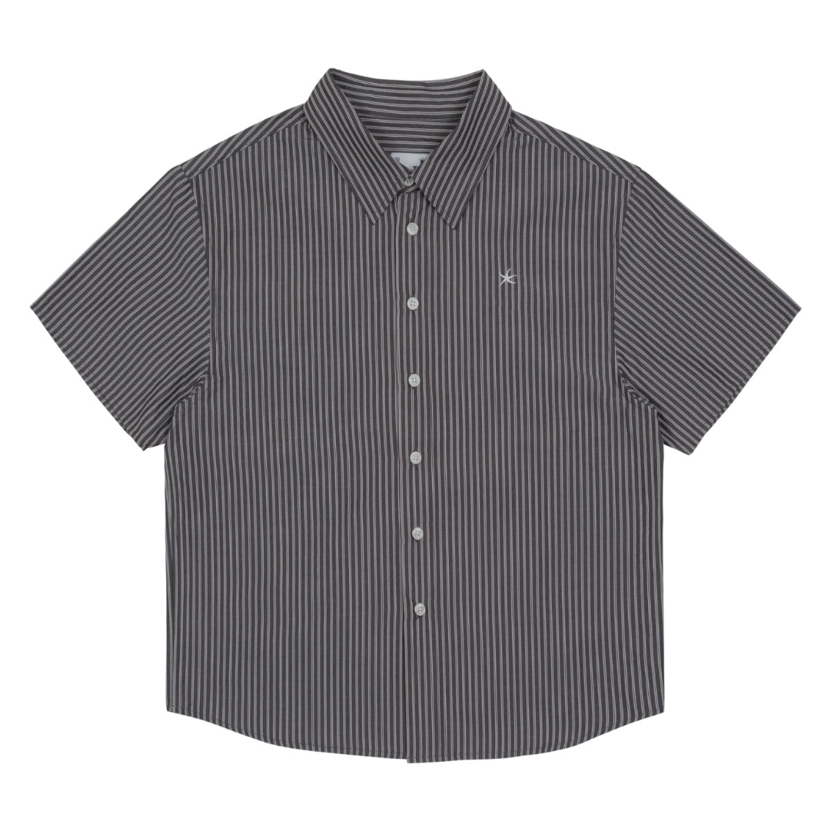 TCM mini logo stripe half shirts (black)