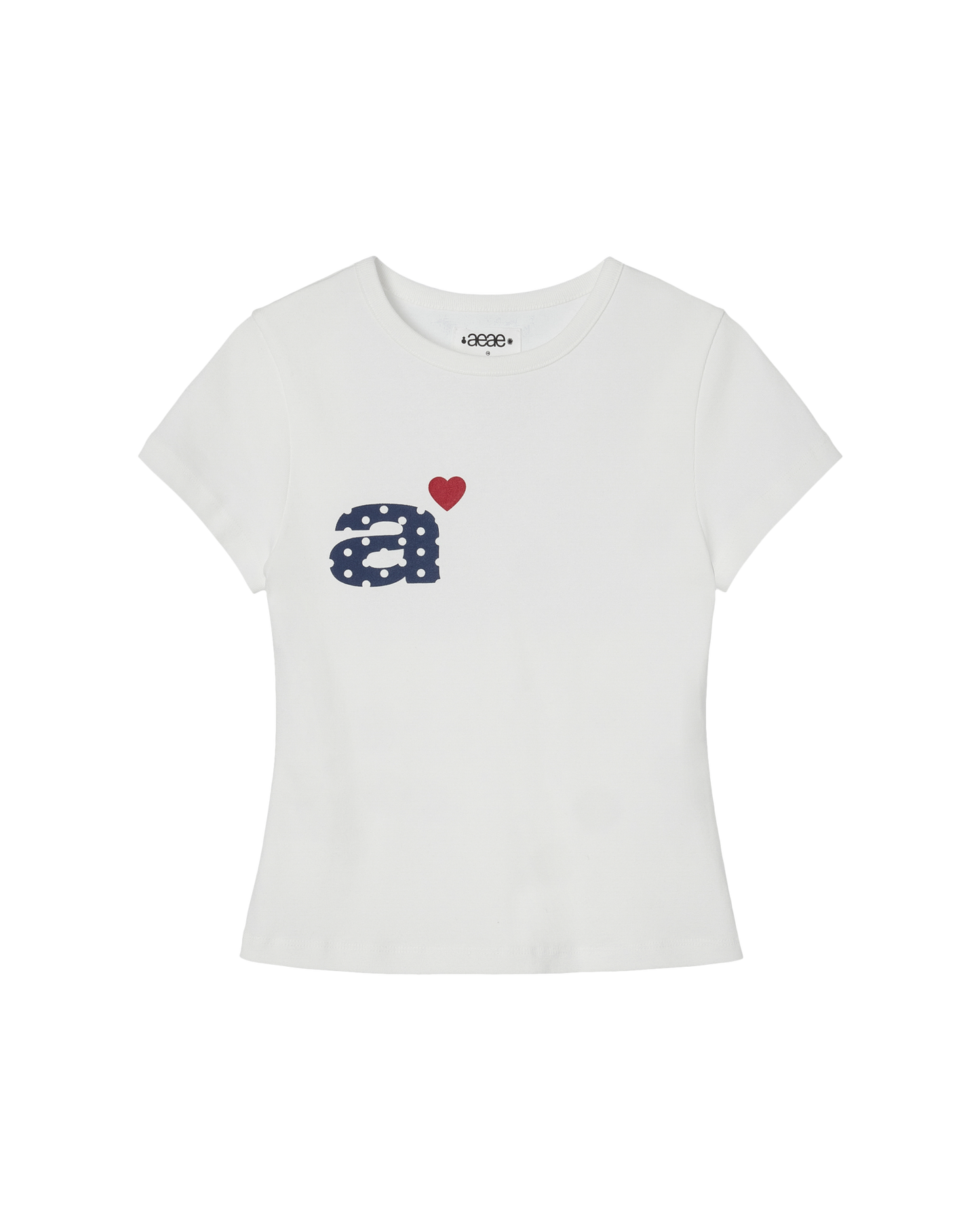 DOT SMALL LETTER TEE WHITE