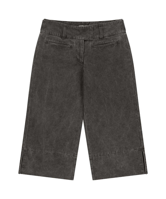 DOUBLE CAPRI PANTS BLACK