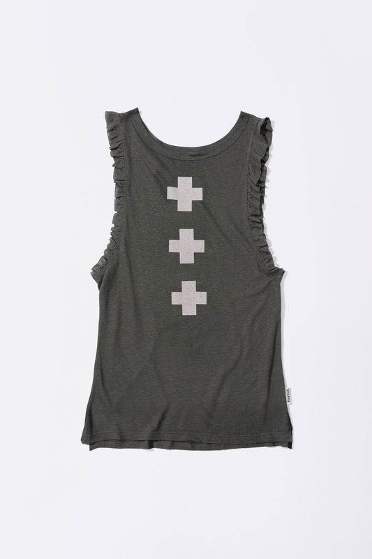 Emergency Muscle Tank Top Charcoal