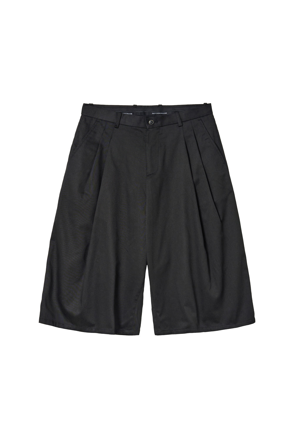 Two Pleats Shorts Black