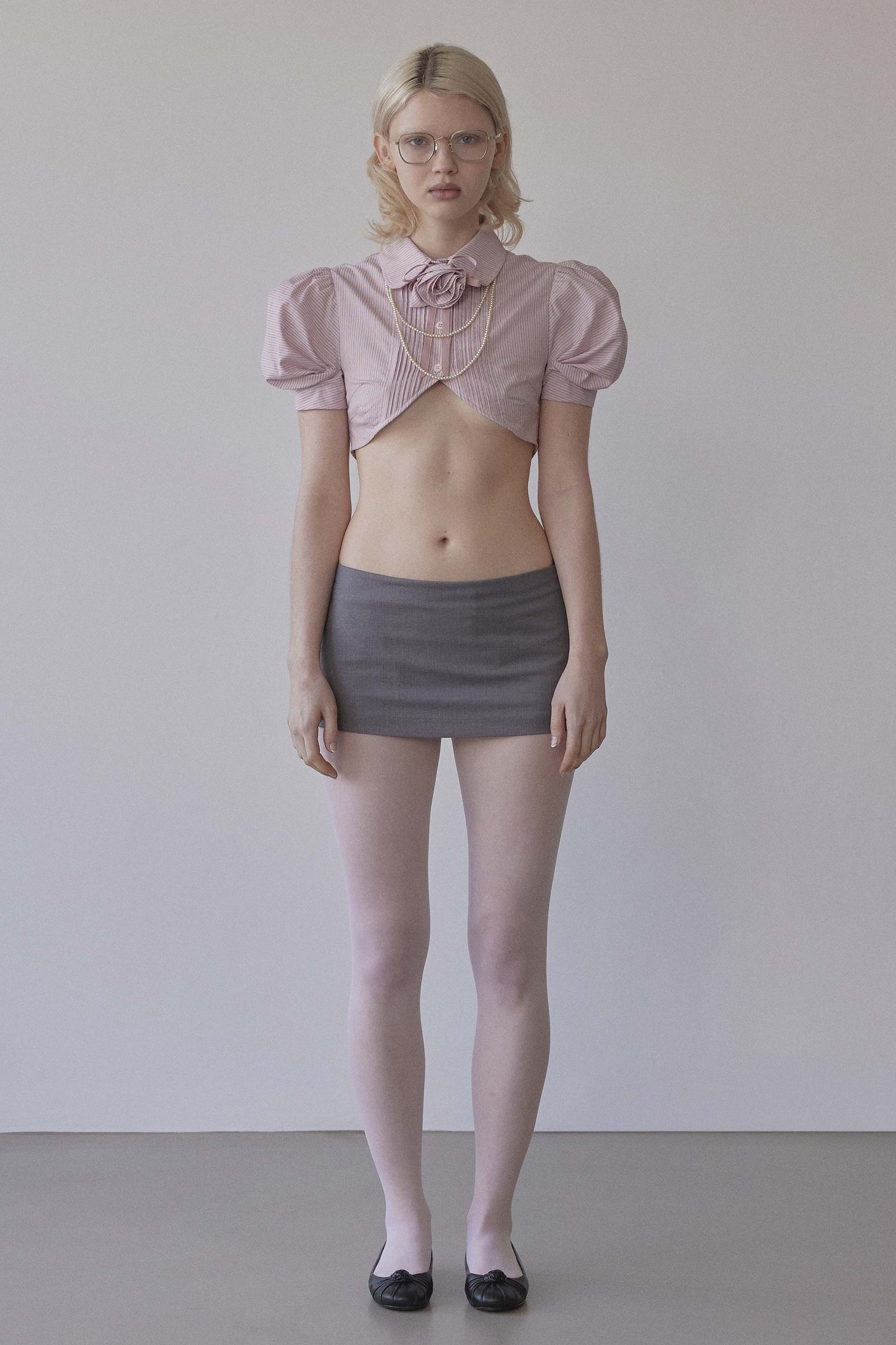 Good Girl Micro Skirt Gray