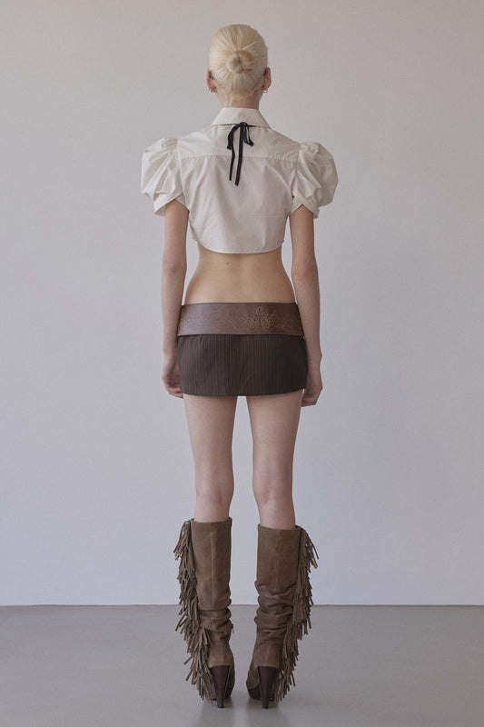 Rosetta Baby Shirt Ivory