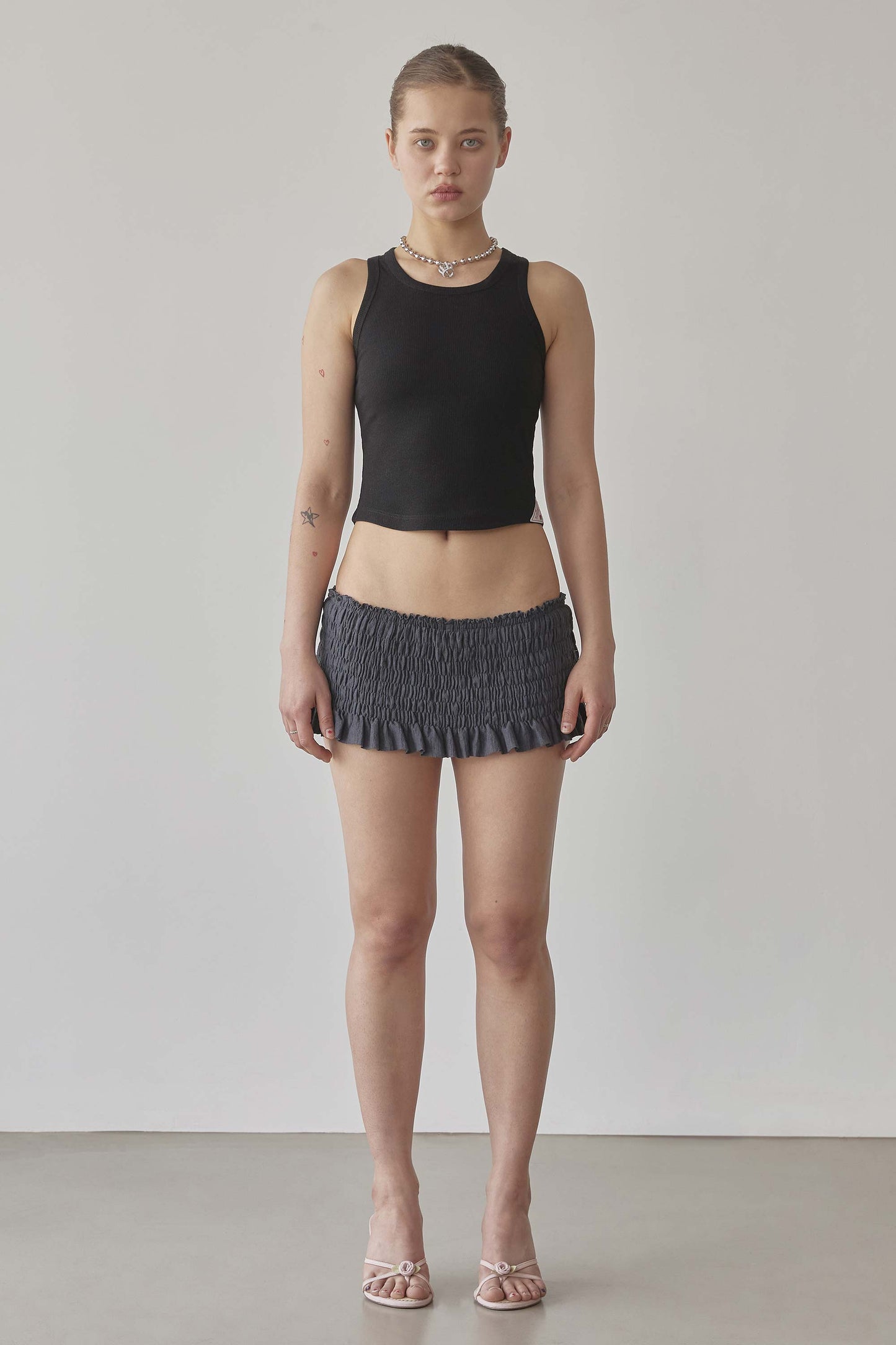 The Day Dreamers Rib Tank Top Black