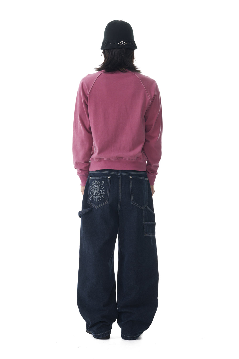 Needlework Carpenter Denim Pants (Blue)