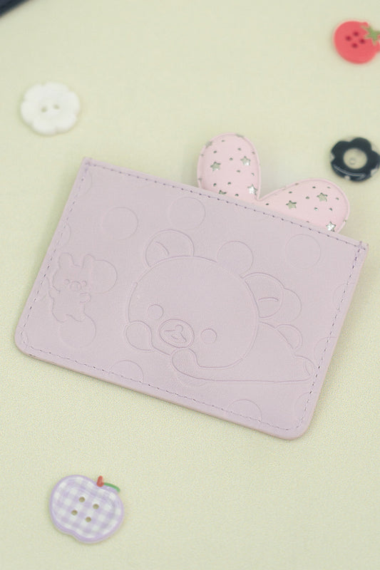 Korilakkuma dot card wallet (Pink)