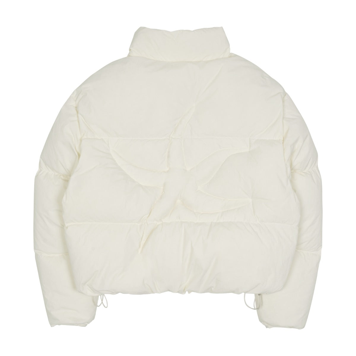 TCM starfish logo puffer jacket (ivory)