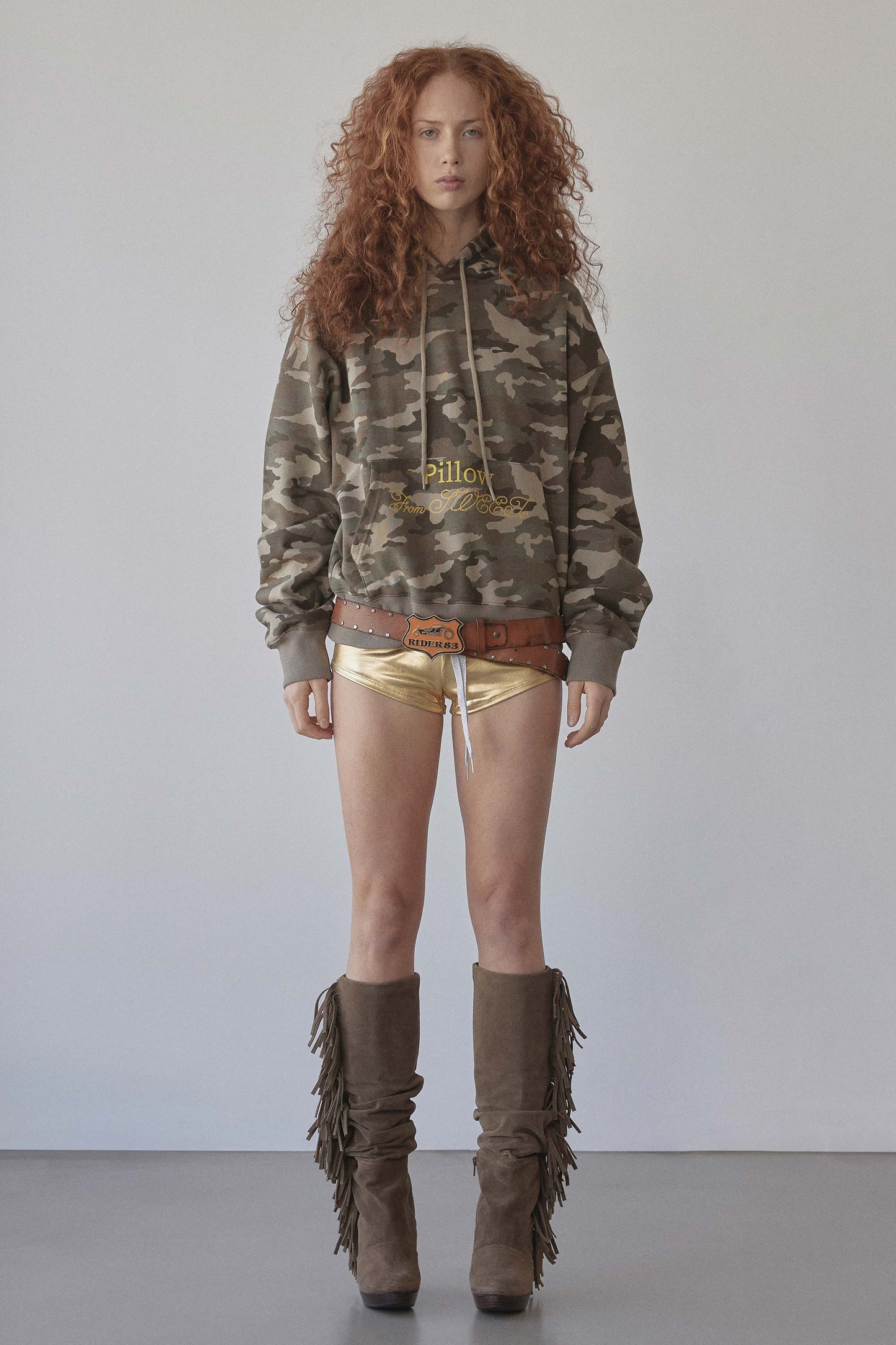 Sweets Belly Camo Hoodie Khaki