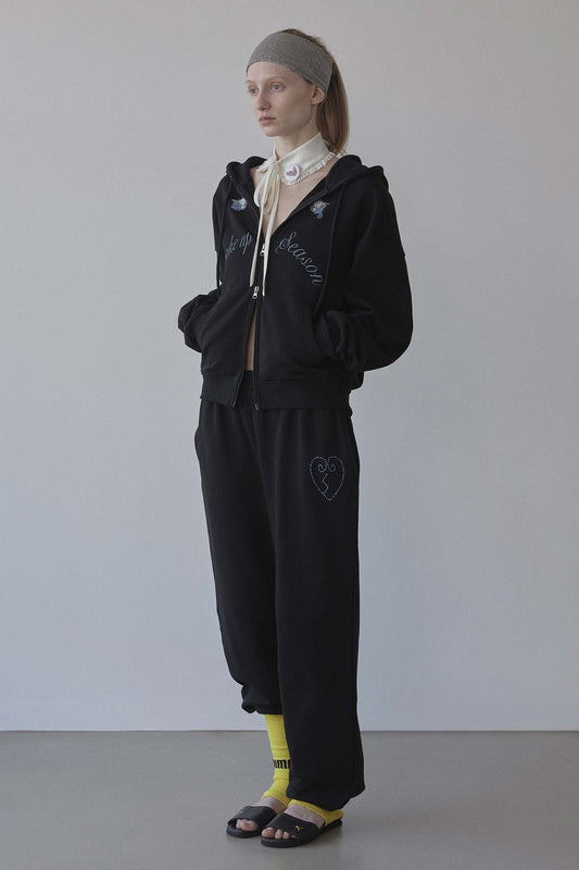 My Go To Hoodie Zip-Up Black