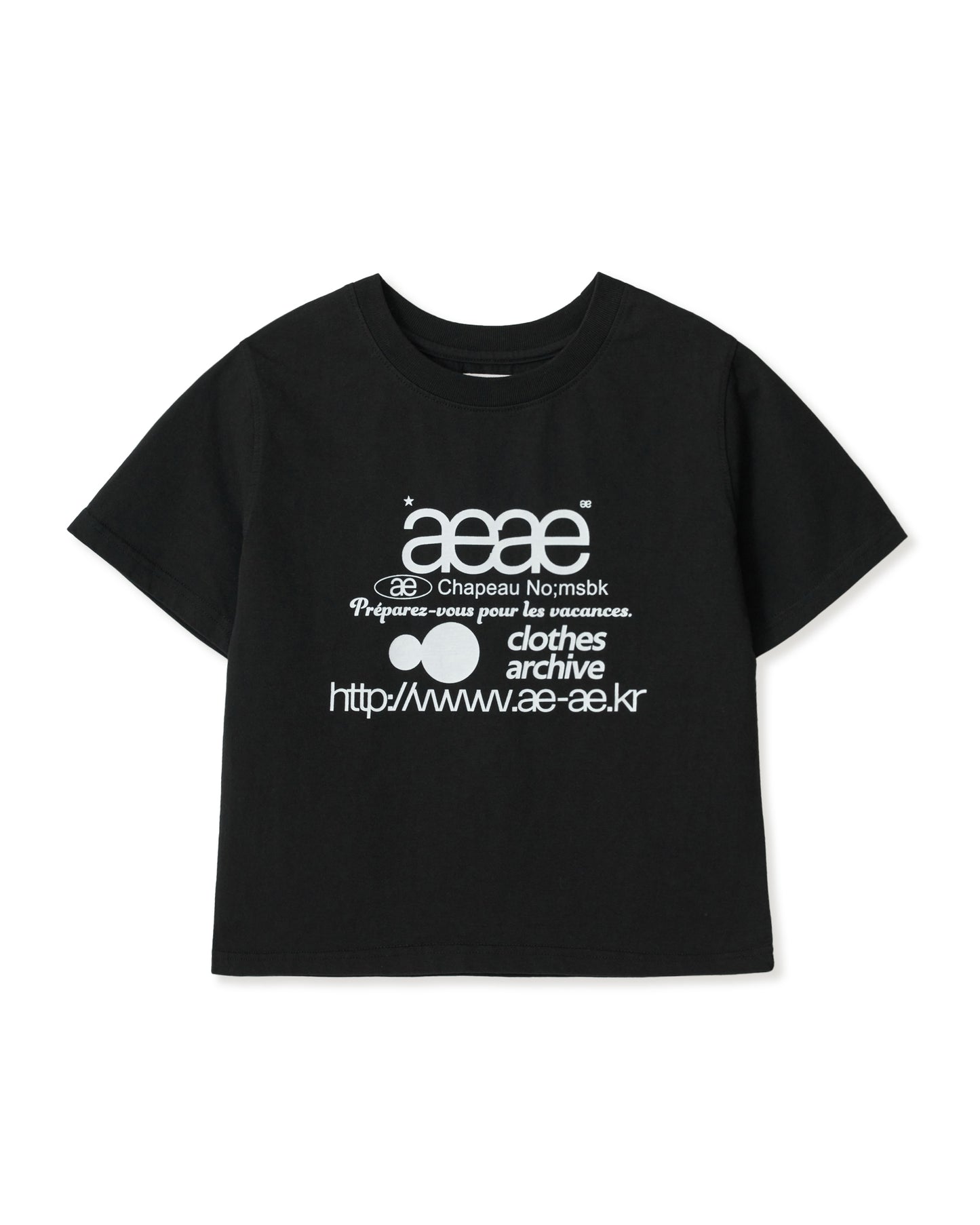 WEB LOGO CROP T-SHIRTS / 5 Color
