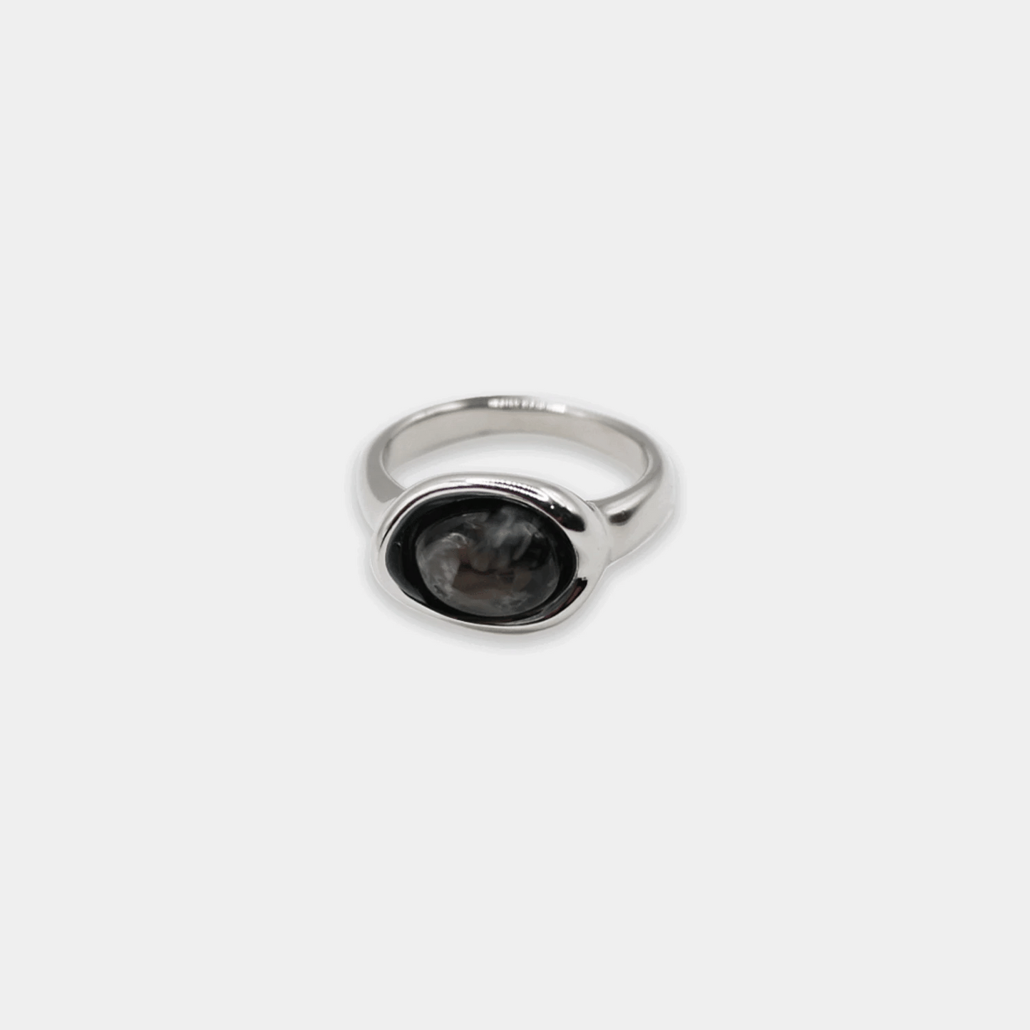Marble Bezel Ring