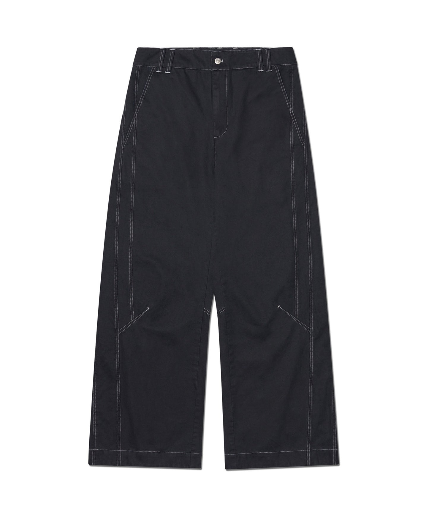 TILTED SIDE LINE PANTS - WASHED BLACK