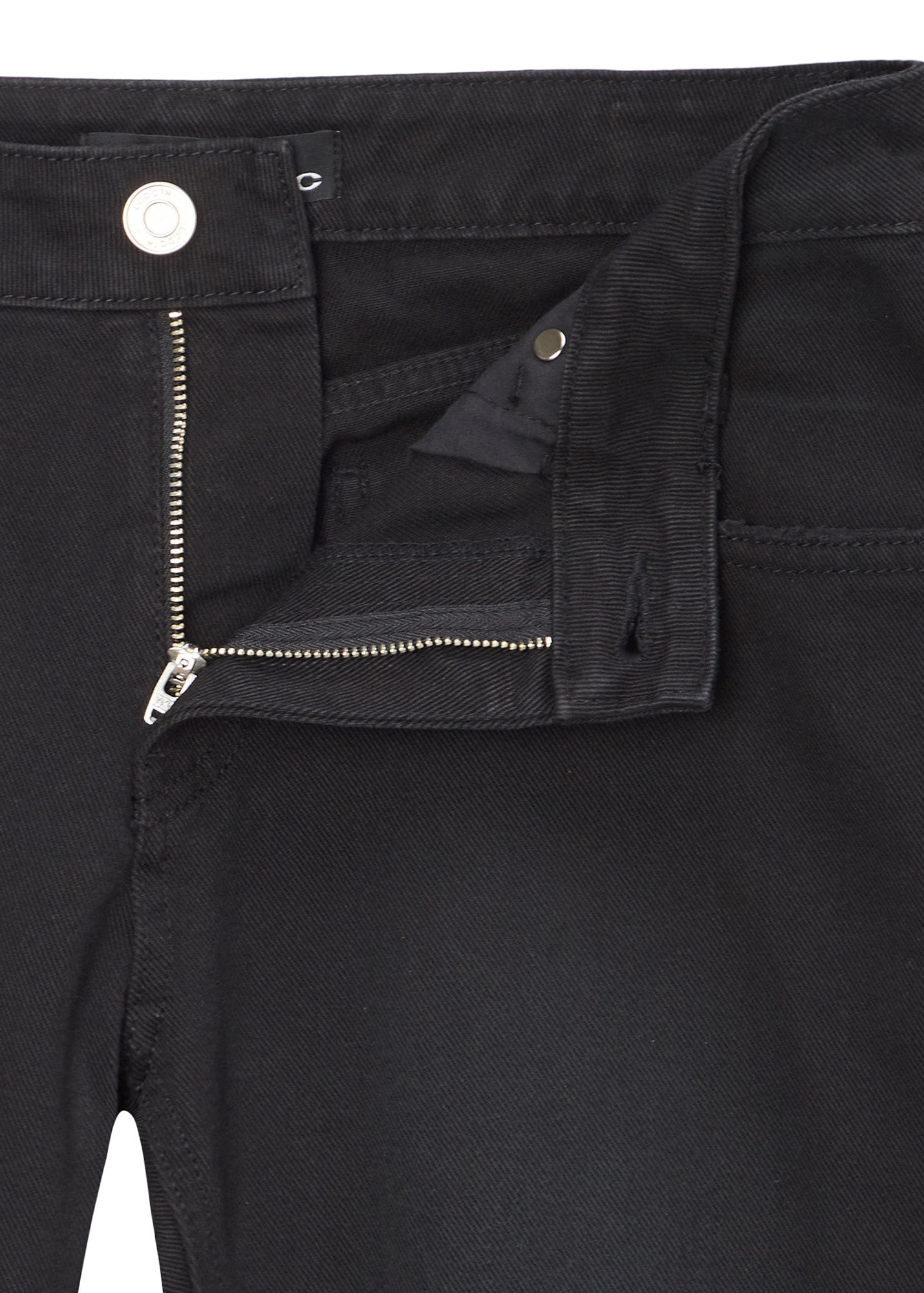 SPRAY WASHED BOOT-CUT DENIM (BLACK)