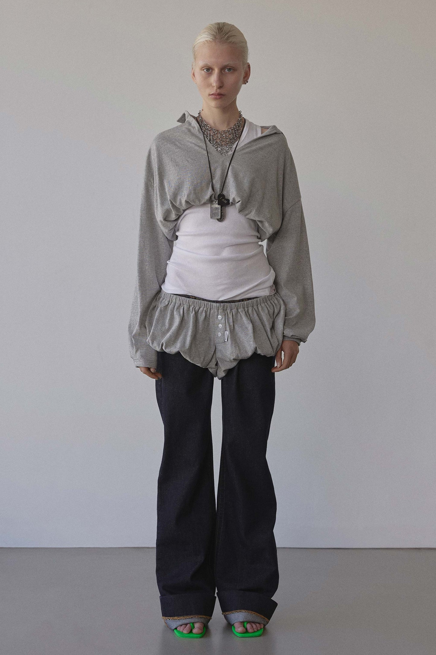 Good Girl Bloomers Melange Gray