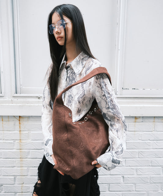 Astra 아스트라_ Pattern Dark Brown