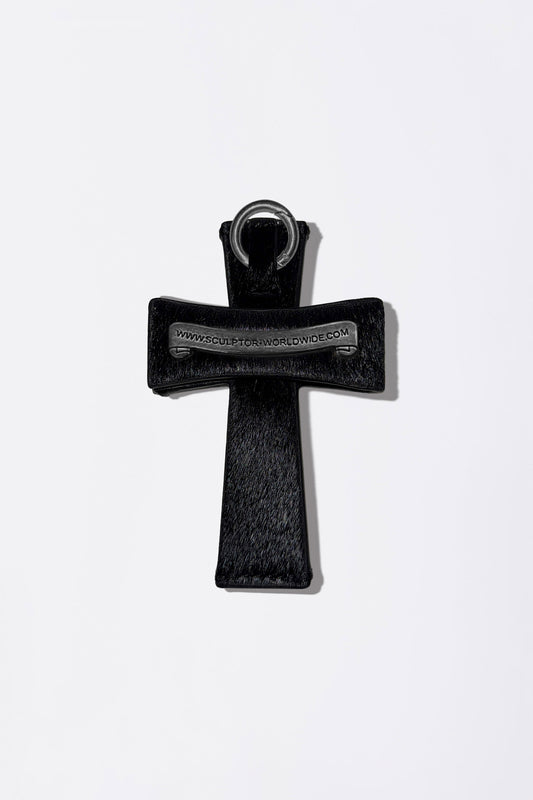 Cross Hair On Strap Wallet Black