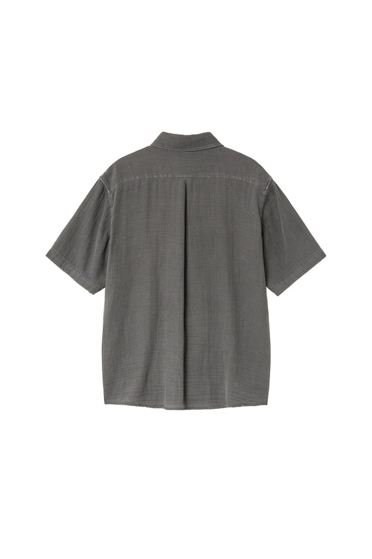Loosed Shirt Double Face Charcoal