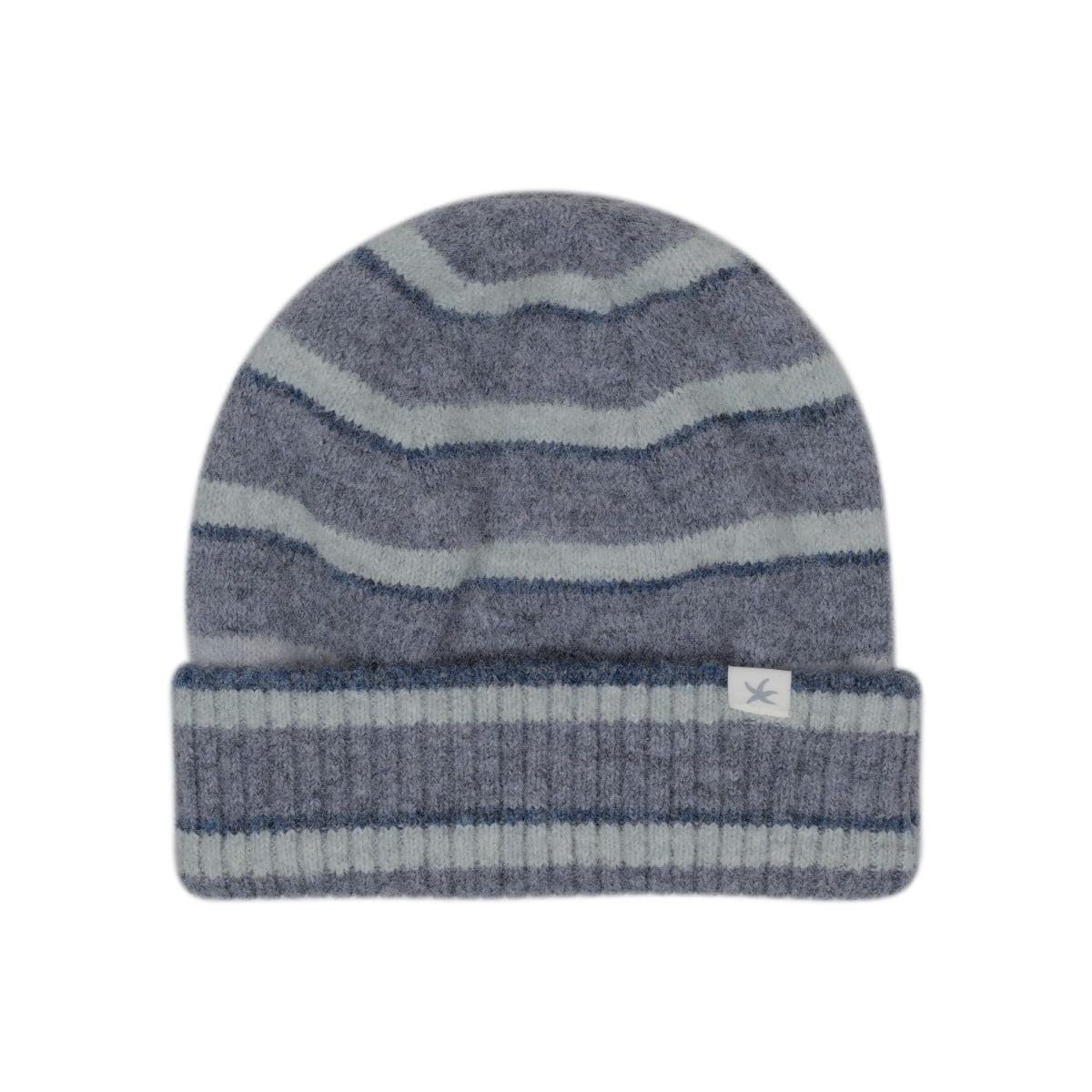 TCM mohair stripe beanie (blue)