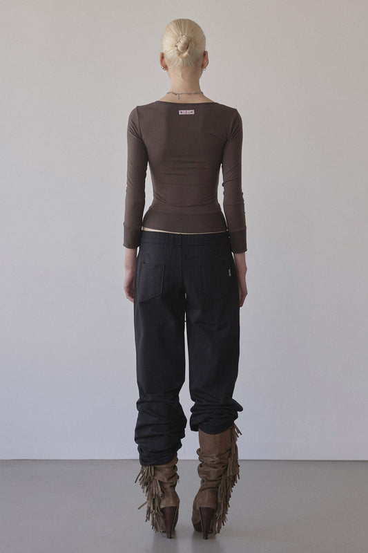 Cottage Button Henley Brown