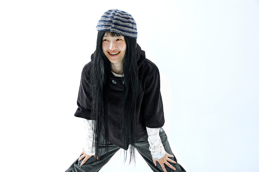 HOODED CAPRI JACKET BLACK