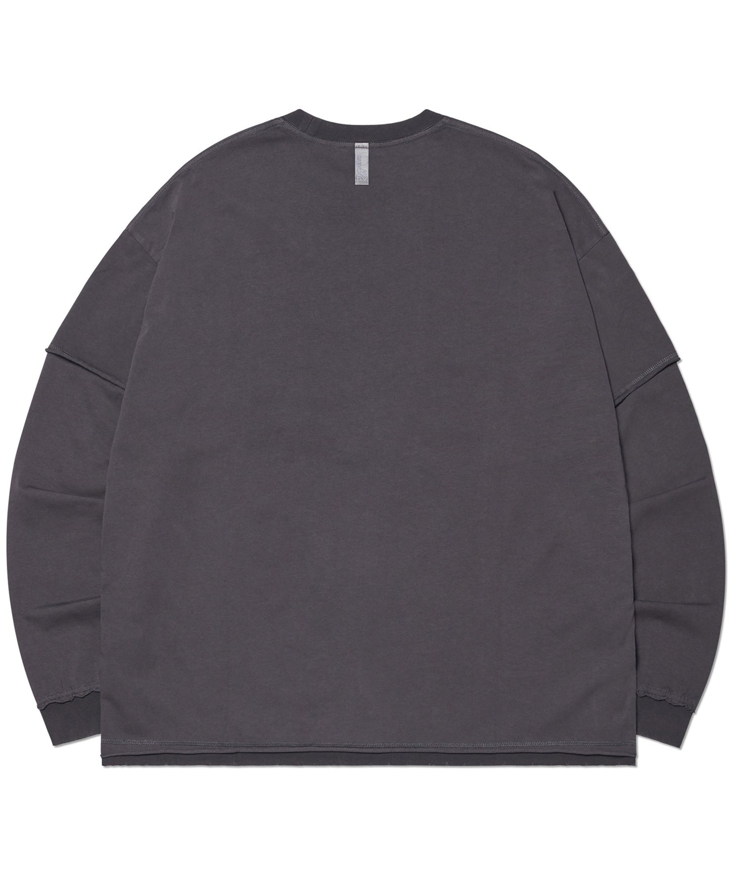 ABRASION LAYERED LONG SLEEVE TEE / 2 COLOR