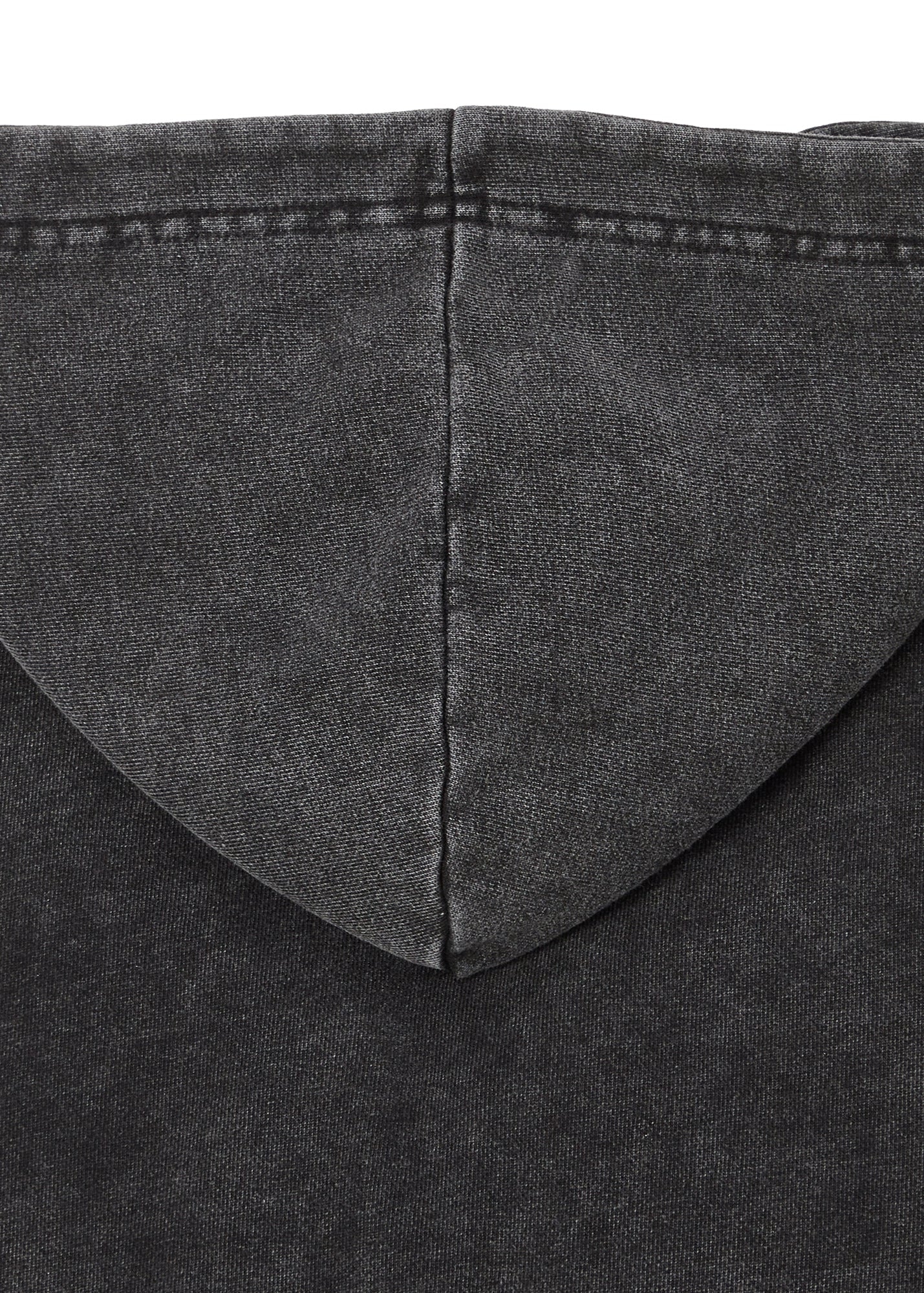 1710 SNOW WASHED CROPPED ZIP-FRONT HOODIE