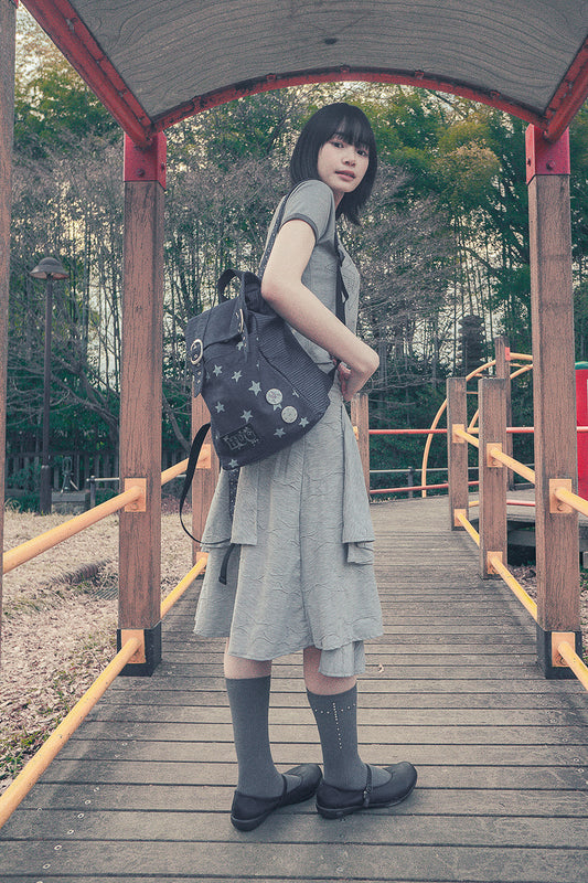 Stardust denim back-pack (Blue Denim)