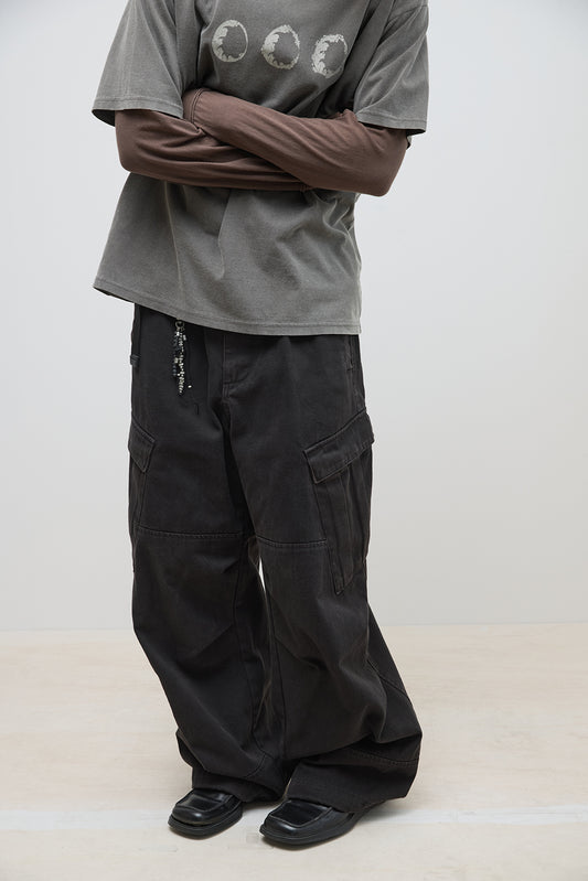 Mil Pants Washed Black