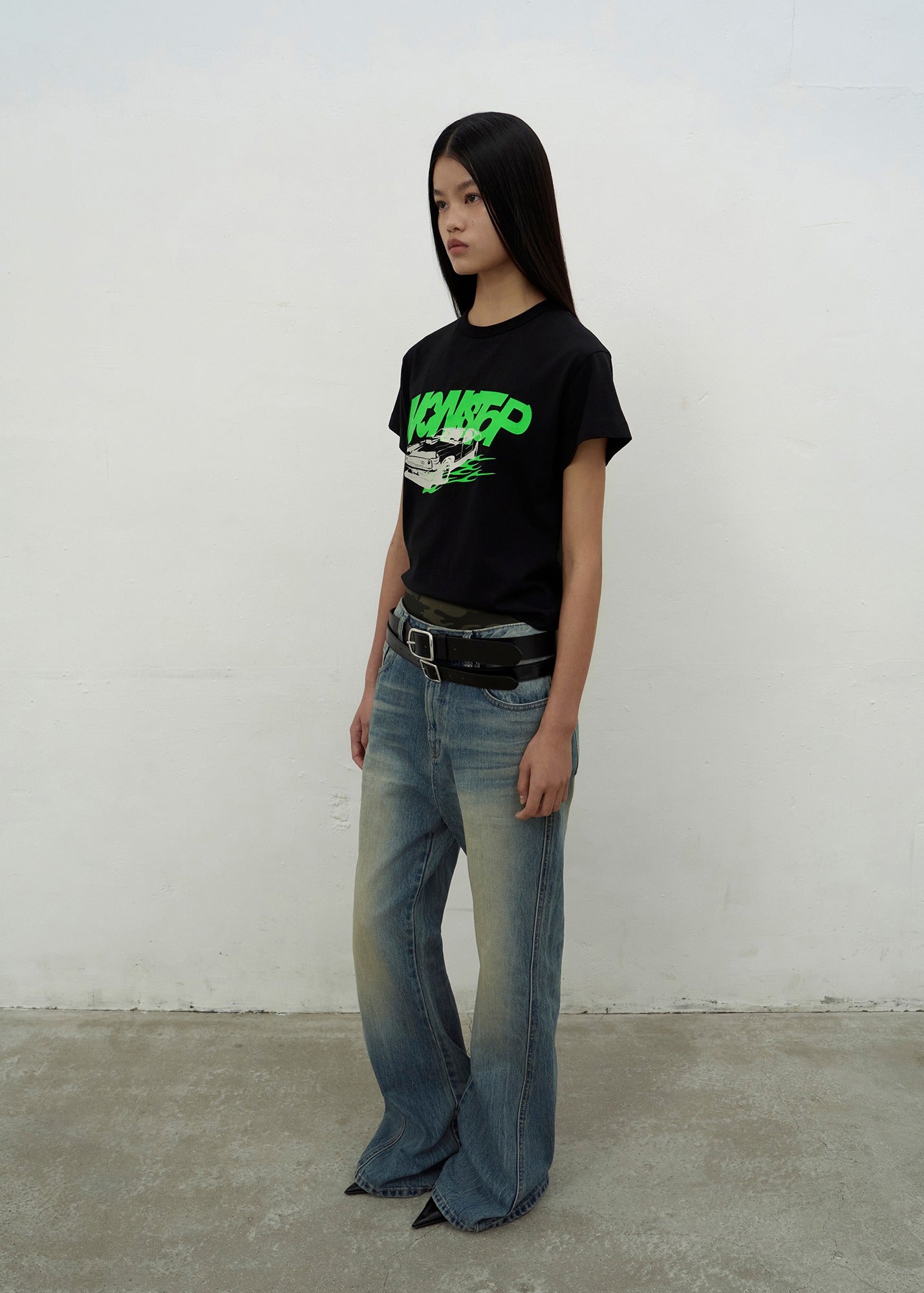 NONSTOP PRINT T-SHIRTS (BLACK)