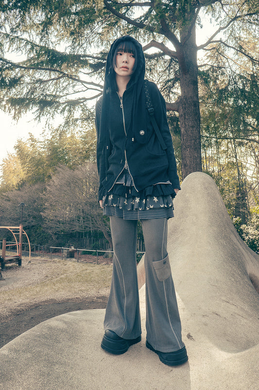 Togging hoodie zip-up (Black)