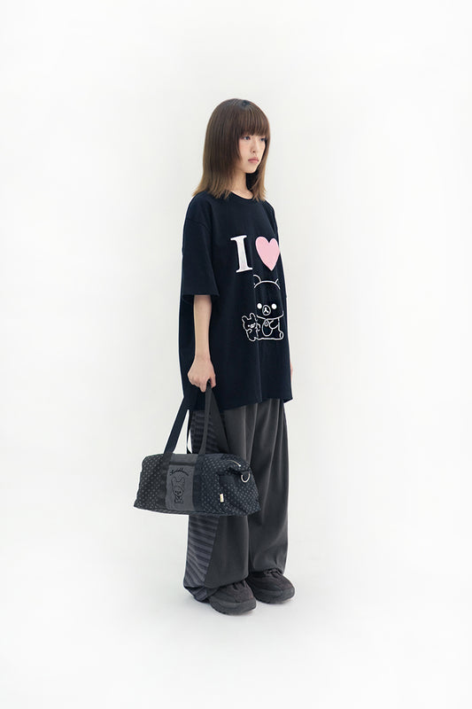 Korilakkuma multi duffle bag (Charcoal)