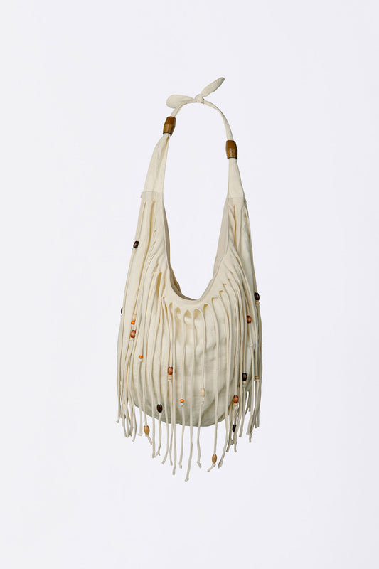 Shaggy Fringe Market Bag Raw