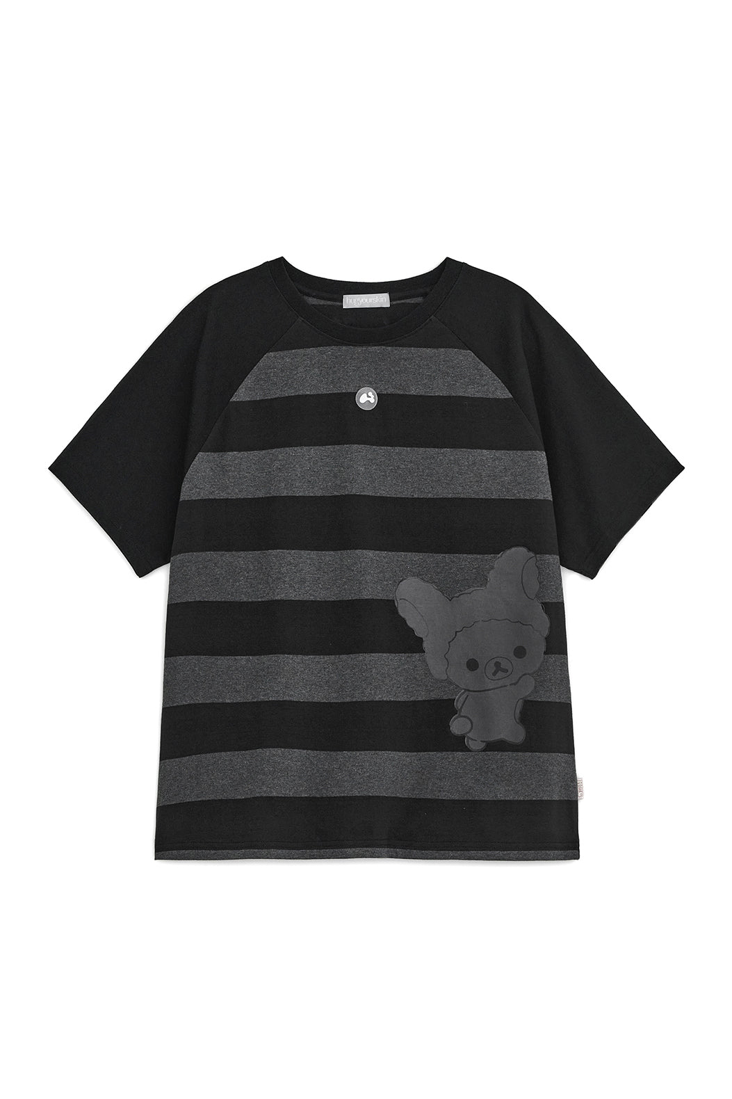 Relax stripe Korilakkuma tee (Charcoal)