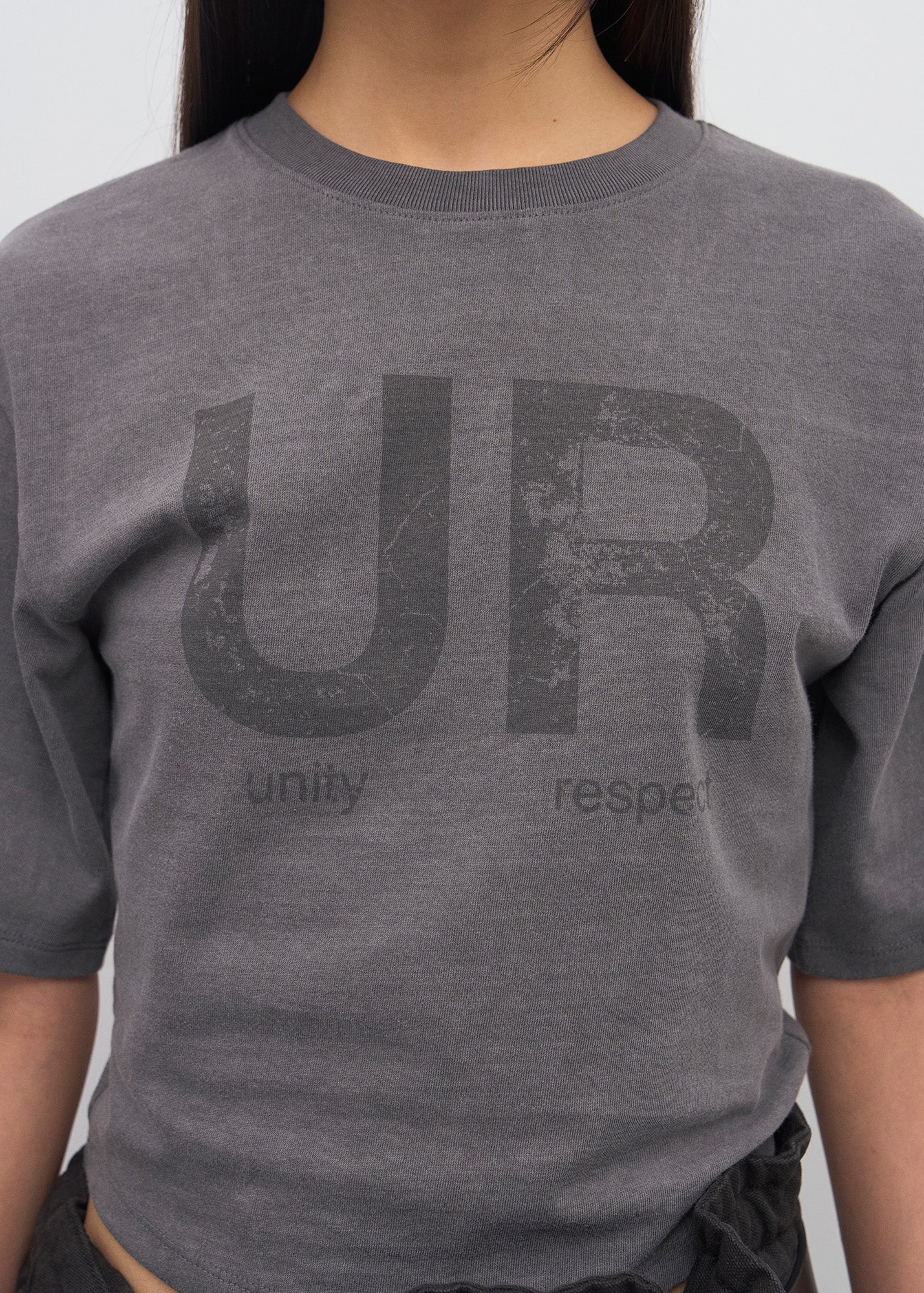 PRINTED CROPPED T-SHIRTS / 2 Color