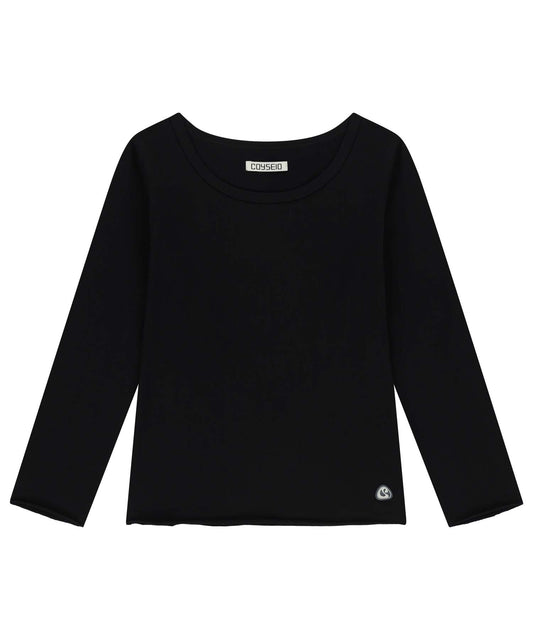 BACK CIRCLE CAPRI SLEEVES BLACK