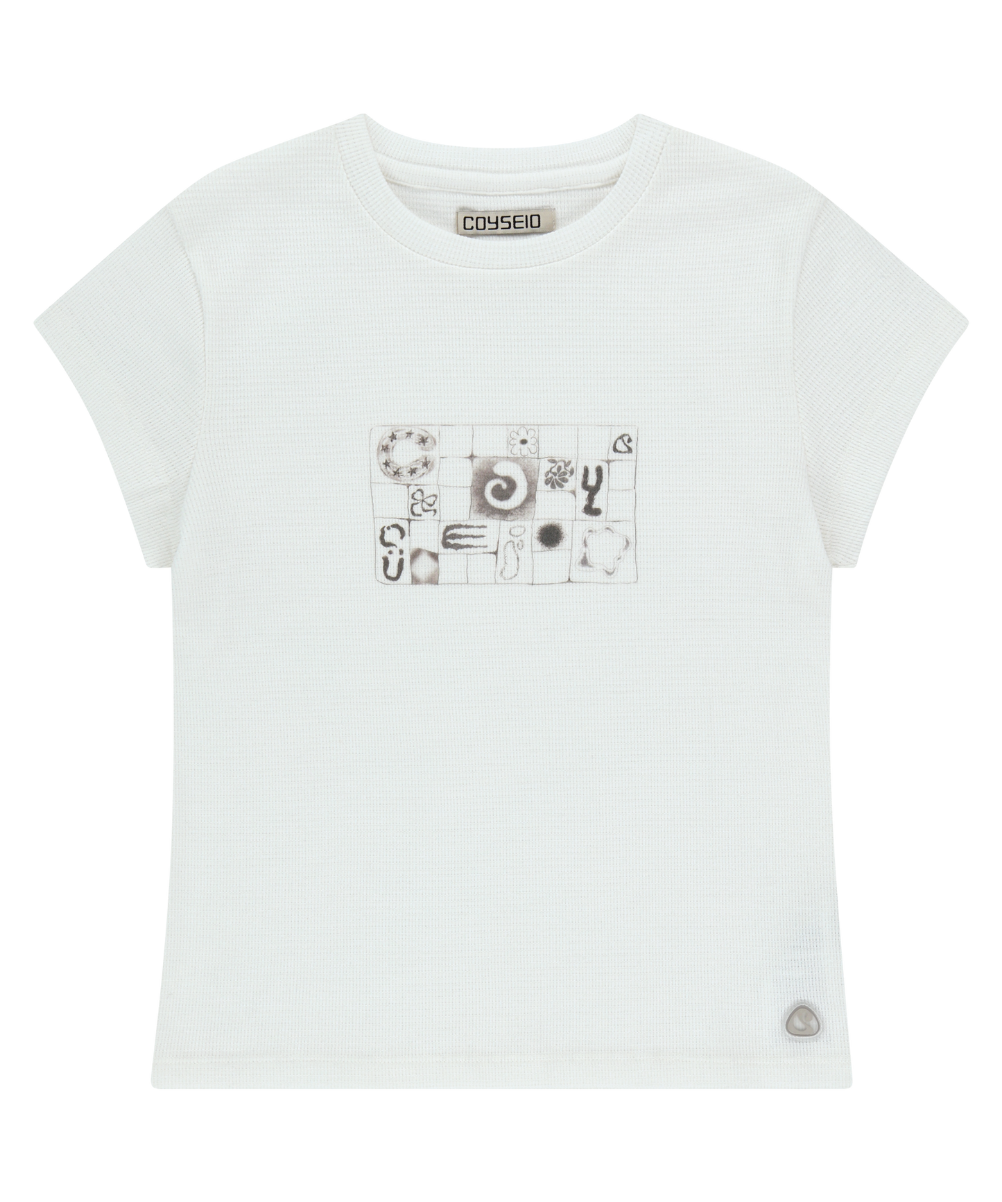 COY WAFFLE T-SHIRT IVORY