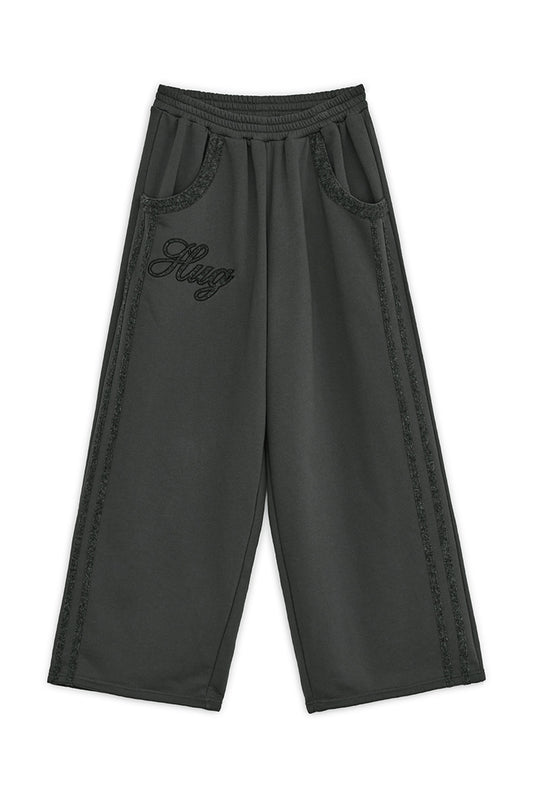 Cross patch jogger pants (Charcoal)
