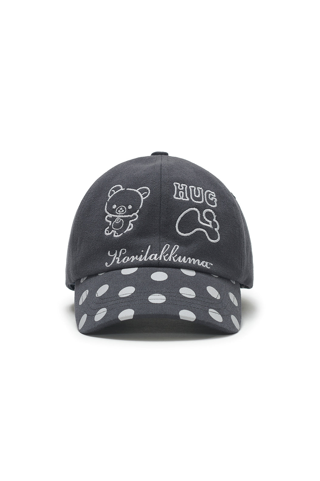 Korilakkuma dot ball cap (Charcoal)