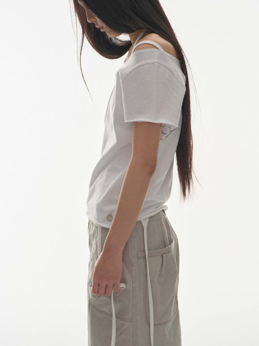 ZIGZAG PANTS ICE BEIGE